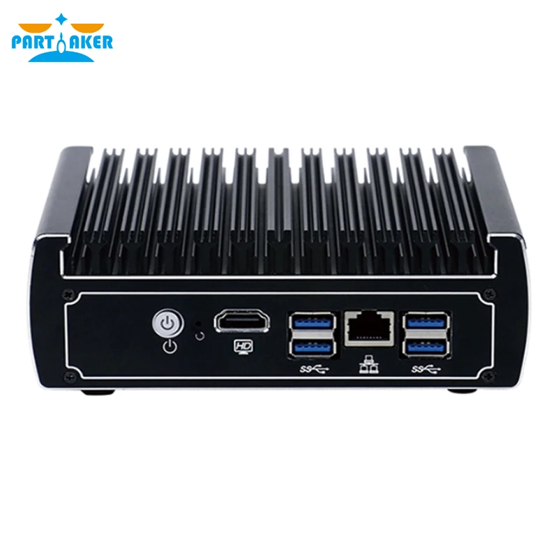 Pfsense безвентиляторный мини-ПК x86 Partaker I7 Intel Celeron 3865U 6* Intel lan DDR4 linux маршрутизатор брандмауэра DHCP VPN сетевого сервера