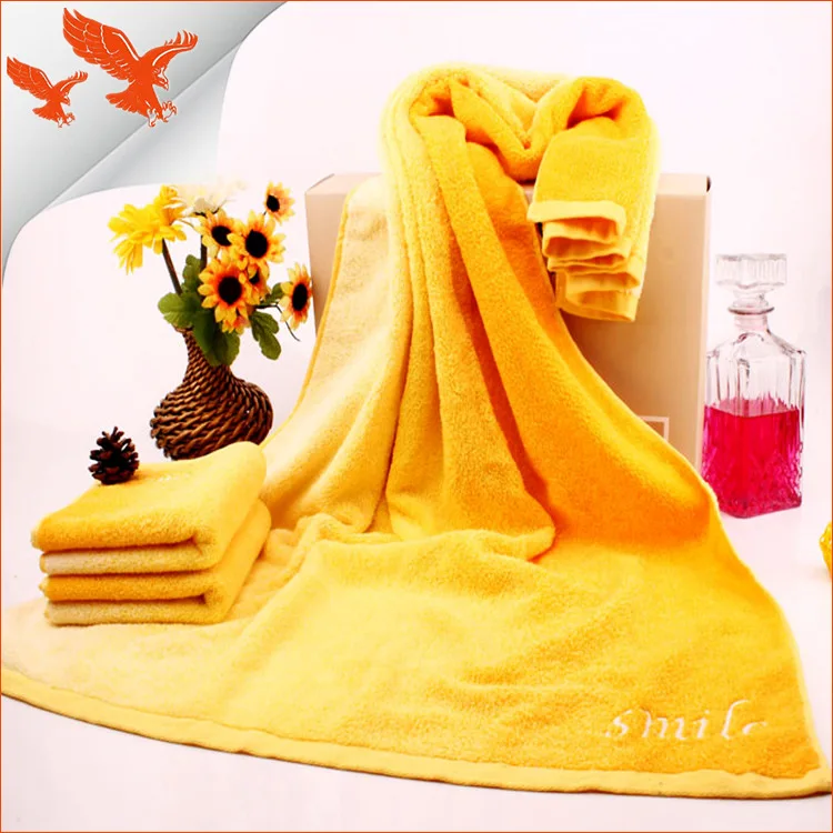 

Towel Pure Cotton Untwisted Yarn Towel Solid Color Covers Boxed Pure Cotton Towel Three-piece Suit of Bath Towel