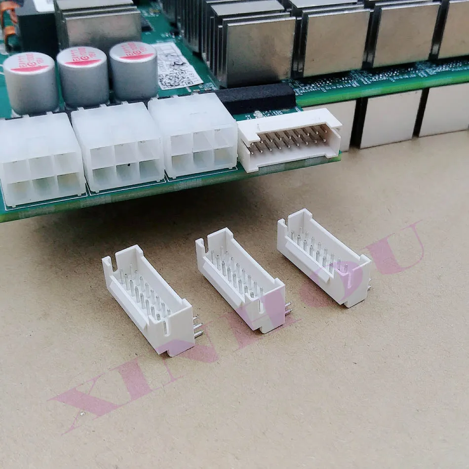 

25Pcs BTC BCH LTC ZEC ETH DCR miner connector male socket curved needle Suitable for Asic miner antminer S9 Z11 L3 S9k X3 E3 Z9