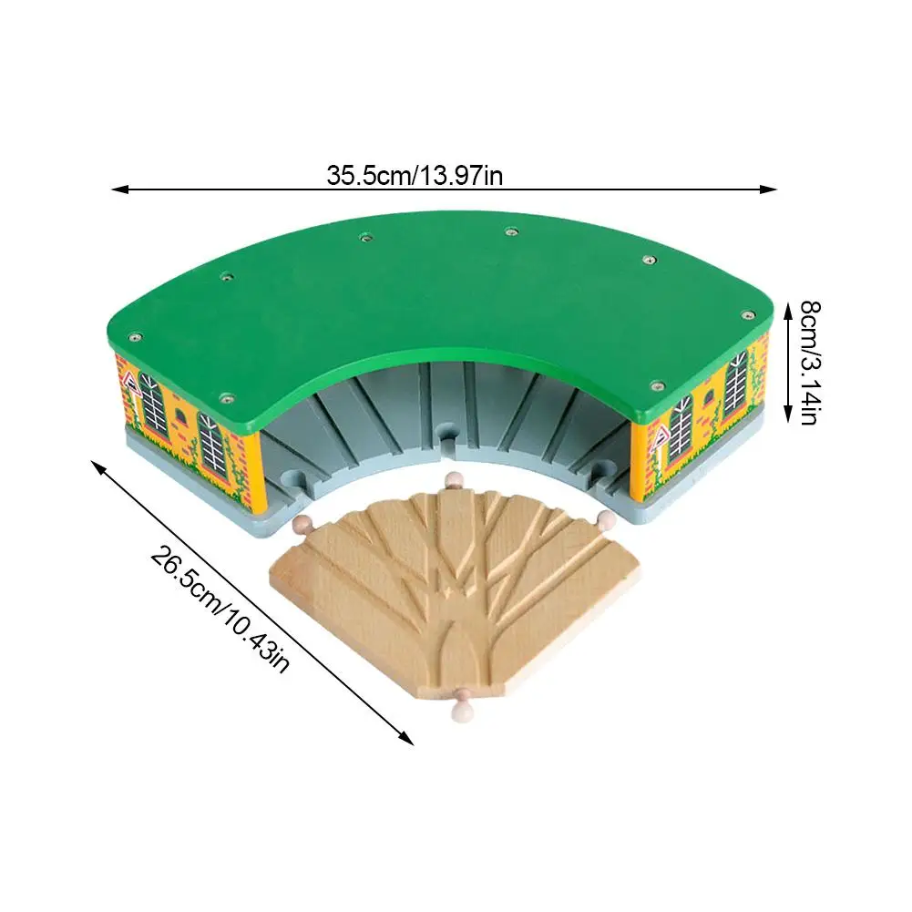 Деревянный игрушечный гараж s DIY для хранения поездов Совместимость с паровозиком Томасом деревянный паркинг игрушечный гараж