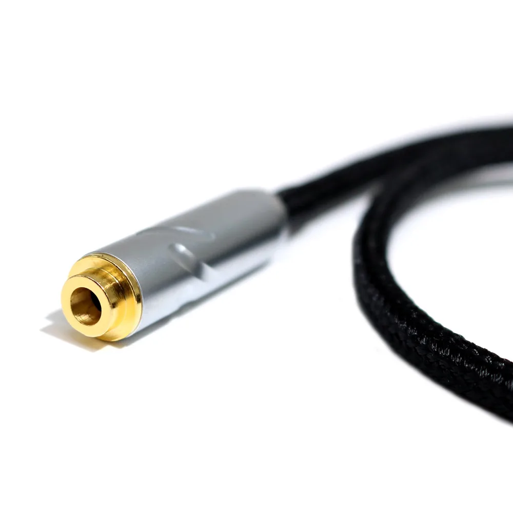 Hifi 8 Cores headphone Cable Audio extension wire cord Silver Plated 4 pin xlr male to 4 4mm female audio adapter plug