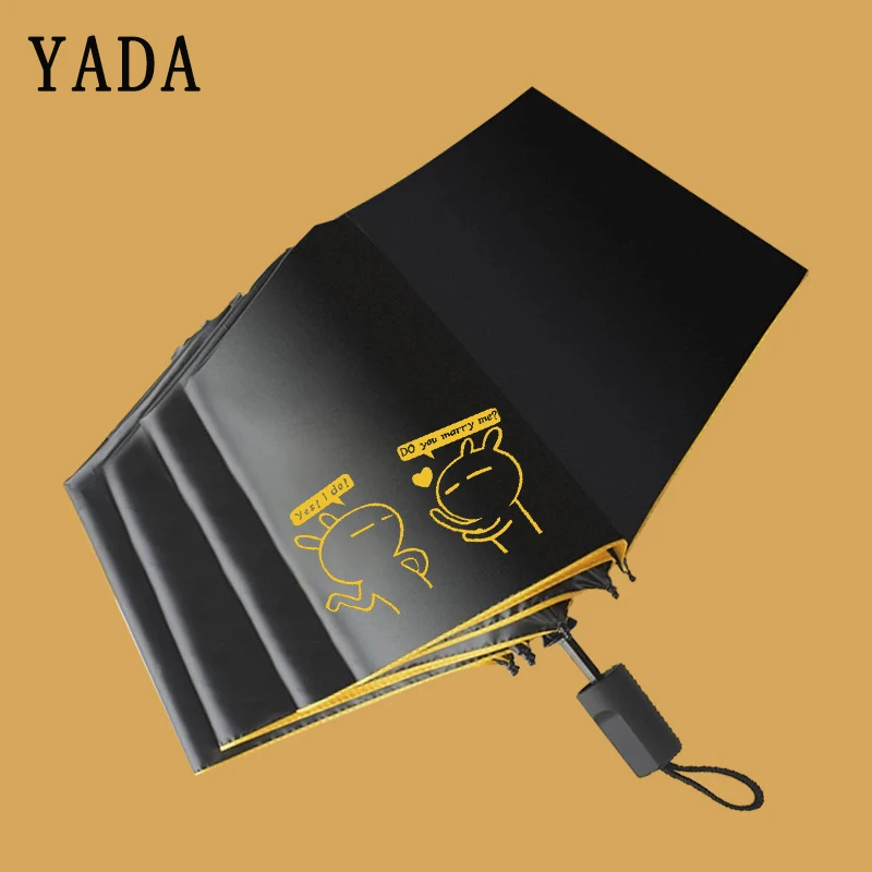 

YADA High Quality Cartoon Rabbit Umbrella Rain Women uv Tuzki Umbrella For Women Windproof Cute Animal Umbrellas Female YS725