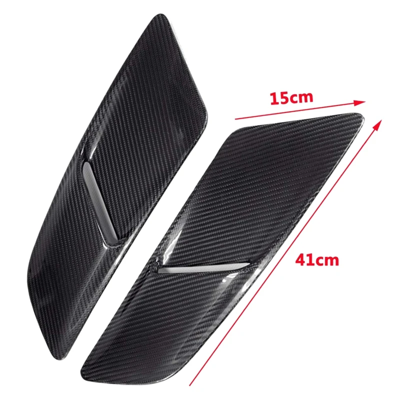 Автомобильный передний капот вентиляционные отверстия 3 к углеродное волокно автомобильный воздухозаборник Совок капот вентиляционное отверстие для Ford Mustang