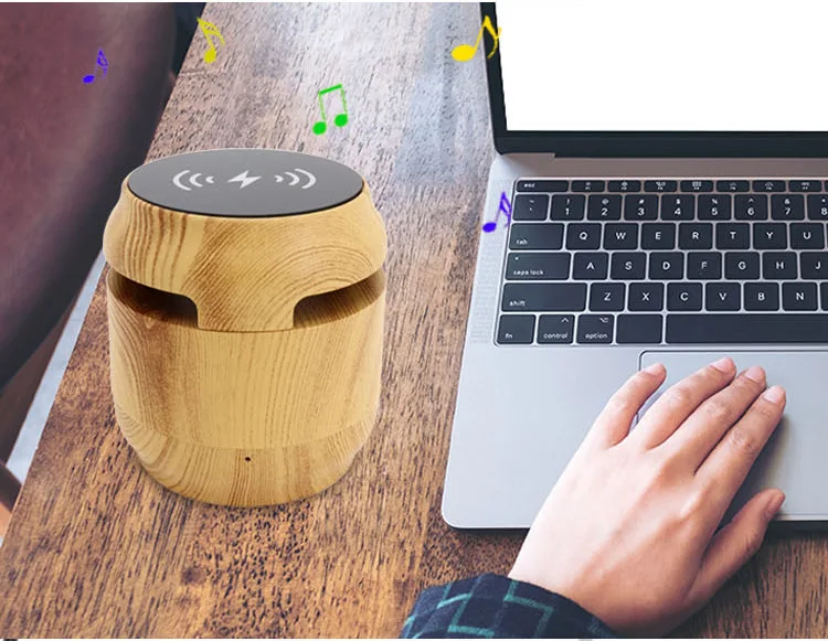 Беспроводное зарядное устройство Bluetooth аудио стенд 2 в 1 динамик мини портативное беспроводное зарядное устройство музыкальный центр soundcore караоке EY184