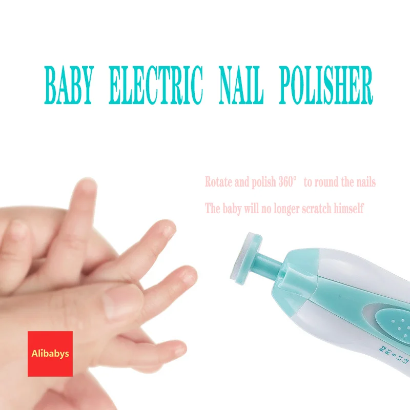 Портативный Электрический Безопасный триммер для ногтей новорожденных