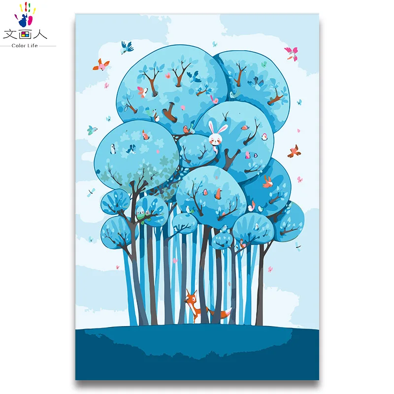 diy Pictures paints by numbers With kits package Dream modular painting cartoon Coloring painting by numbers for kids with frame