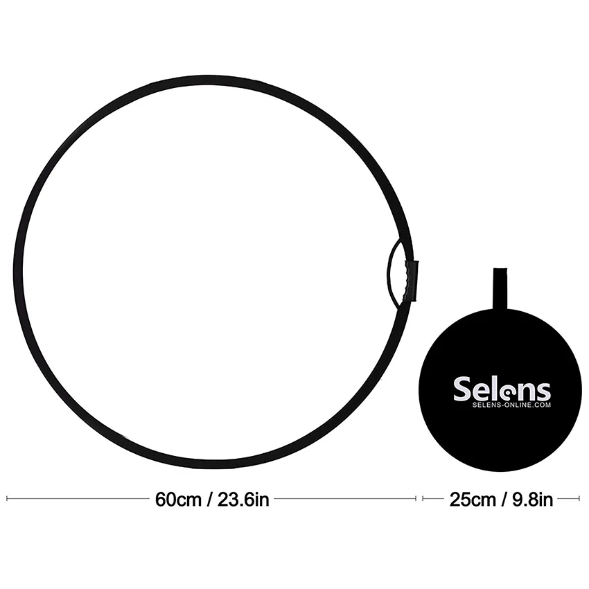 60 см 5 в 1 отражатель складной светильник для фотосъемки отражатель белый Silivery отражатель для студии мульти фото дисковые рассеиватели