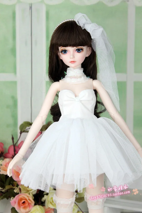 1/4 1/3 BJD аксессуары для одежды Кукольное свадебное платье для BJD/SD MSD SD16 EID женщины, не включая куклы, обувь, парик и другие E2503-B