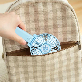 

Mini-USB Desktop Fan Portable Handheld Rechargeable Built-in Battery 1200mAH Home Portable Air Cooling Fan new*