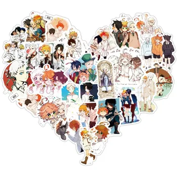 

50Pcs/Pack The Promised Neverland Graffiti Stickers For Motorcycle Luggage Laptop Bicycle Skateboard