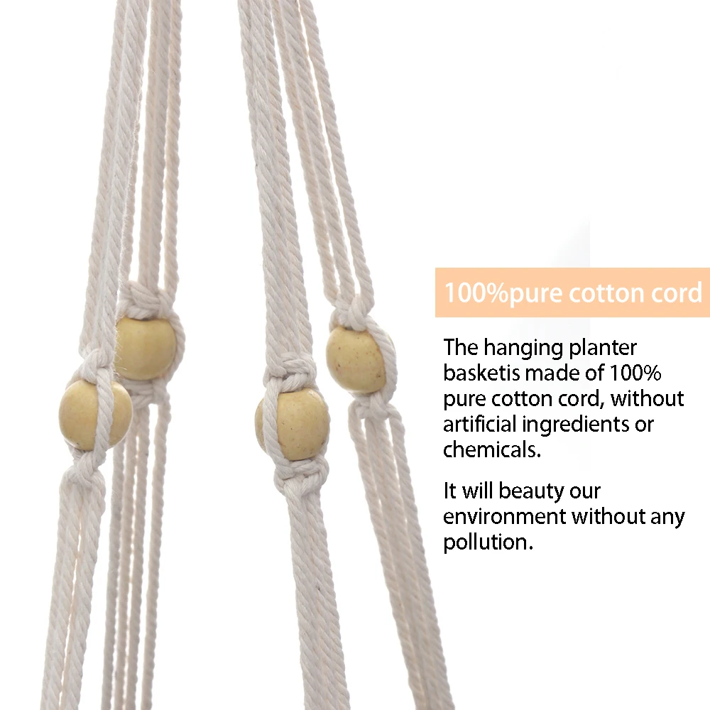 Винтажная вешалка для растений макраме крючок держатель цветочного горшка веревка подвесная веревка настенное искусство домашний сад оформление балкона