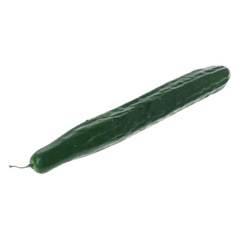 Lifelike Artificial Cucumber Simulation Fake Vegetable Photo Props Home Kitchen Decoration Kids Teaching Toy 634E