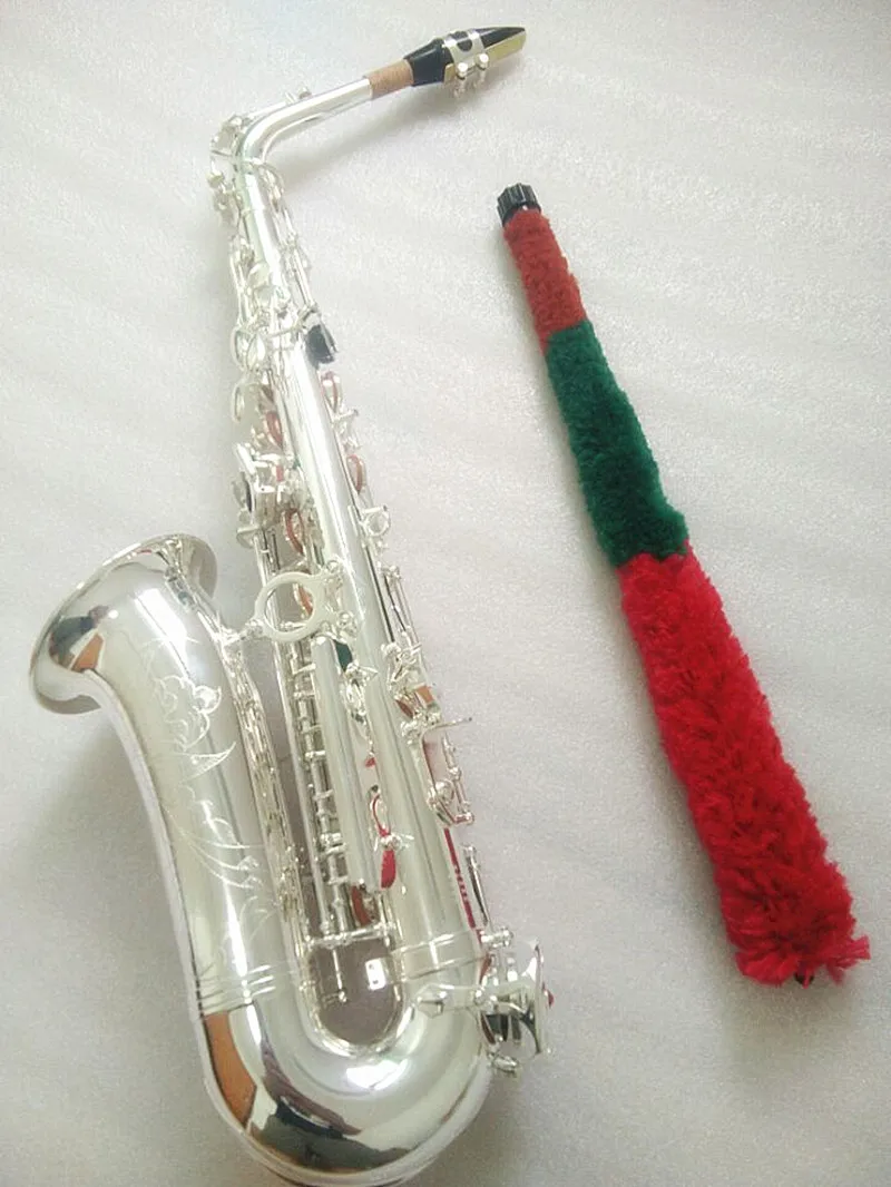 Саксофон альт инструмент высокого качества посеребренный музыкальный инструмент альт-саксофон и чехол