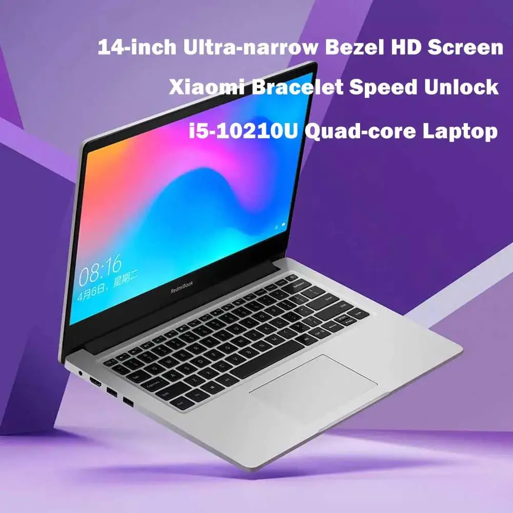 Xiaomi RedmiBook ноутбук 14,0 дюймов Enhanced i5-10210U MX250 8 Гб DDR4 1 ТБ/512 ГБ SSD Windows 10 студент Портативный Тетрадь