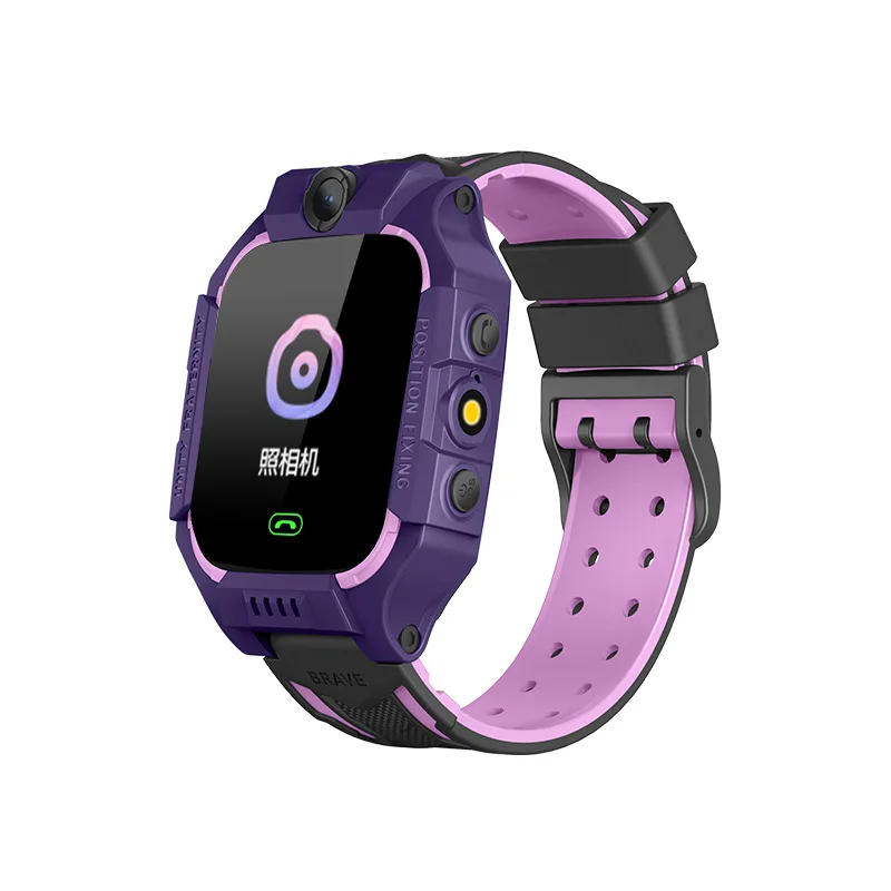 life waterpfpurple Умные детские телефонные часы Детские SOS позиционирование голосовой чат удаленный монитор глубина фотографии водонепроницаемые игровые часы - Цвет: life waterpfpurple