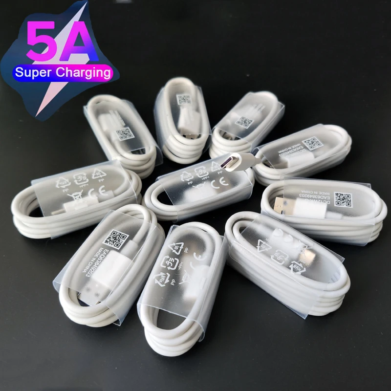 10 шт. 5A usb type-C кабель для samsung S10 S9 S8 Plus S10E S10 5G Note 10 Pro 9 8 huawei P30 P20 Supercharge Быстрая зарядка кабель
