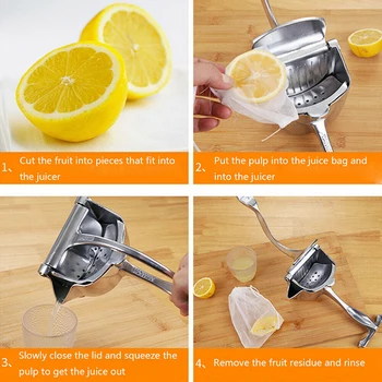 

Removable Manual Juicer Accessory Lemon Fresh Fruits Aluminum Alloy Hand Press