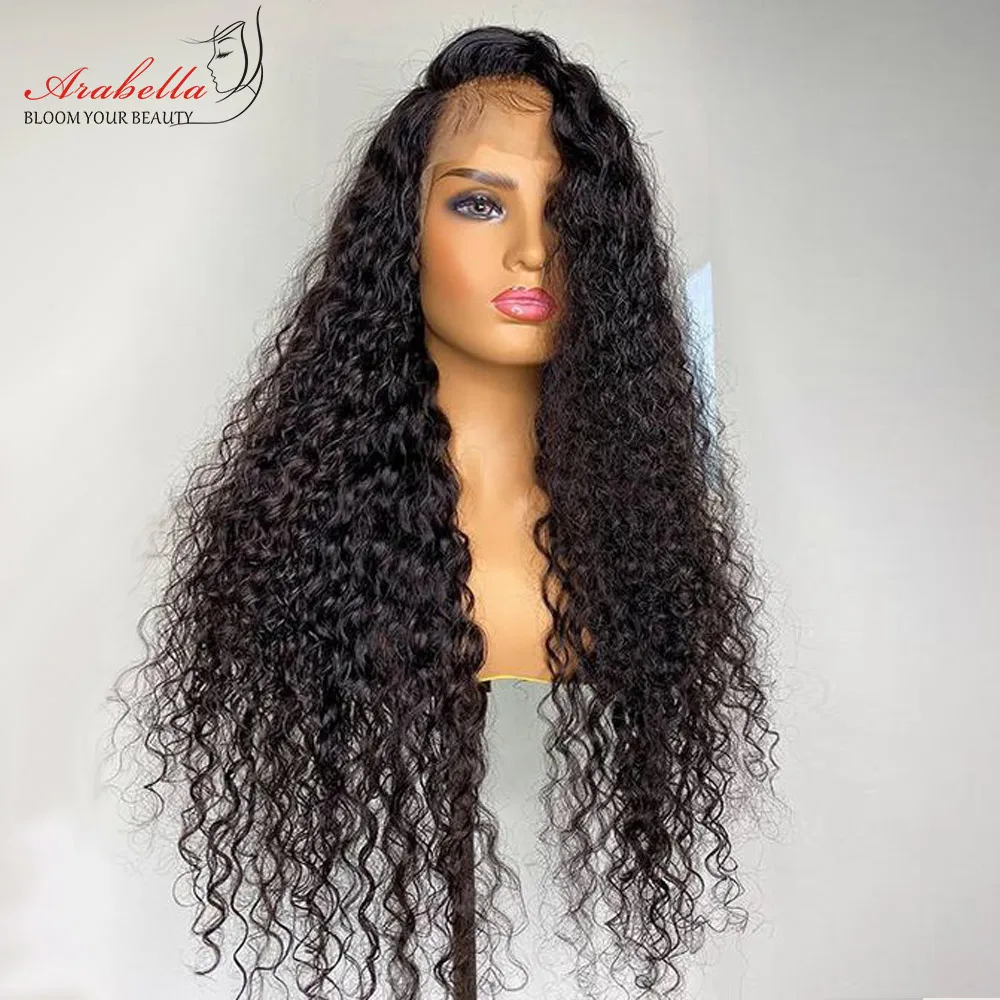 Perruque Deep Wave 100% naturelle Remy – Arabella, perruque Lace Front Wig, pre-plucked, avec Baby Hair, pour femmes africaines