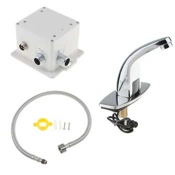 

Alloy Automatic Infrared Sensor Sink Basin Faucet Hands Free Auto Mixer Tap