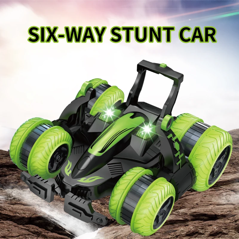 Новый 1:18 2 4 ГГц RC автомобилей 360 градусов Поворот шестисторонняя Stunt с светильник