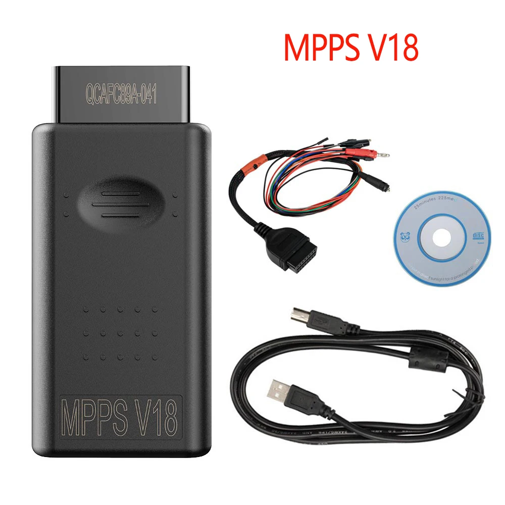 Основной трикотажный мультизагрузчик MPPS V18 с многоязычным кабелем для EDC15 EDC16 EDC17