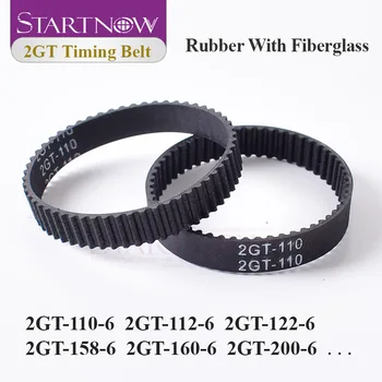 

Startnow 2GT Series Closed Loop Timing Belt For 3D Printer Parts Rubber GT2 6mm 2GT-110 112 122 200 300 610 852 Synchronous Belt