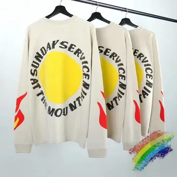 

3D Foam Kanye West Sunday Service Holy Spirit CPFM T Shirt Men Women Best Quality Long sleeve Streetwear T-shirt Tees