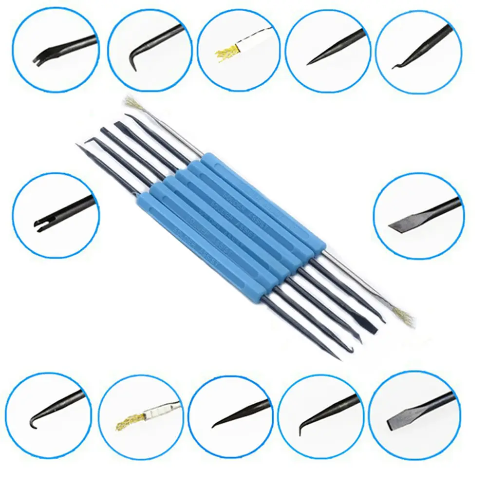 Профессиональный 6 шт./партия стальной инструмент для припайки, ремонтные Наборы инструментов, набор электронных инструментов, сварочный шлифовальный Ремонт сварочных инструментов