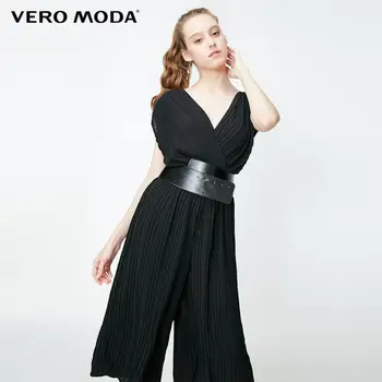 

Vero Moda Women's OL Style Loose Fit Creased Capri Jumpsuit | 31929X501