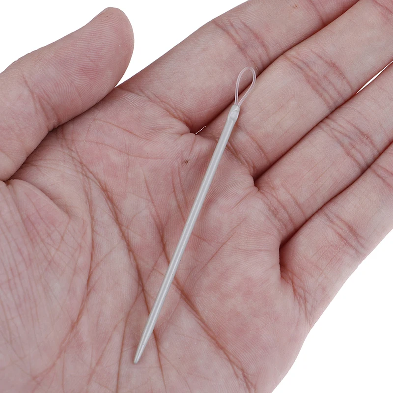 H98fbfba88fd44f008e1ff471abb8e99fC 3pcs/set Big Eye Nylon Wire Knitting Needles Yarn Sewing Needles Wool Thick Knitter Apparel Sewing & Fabric Art Craft Mallzona