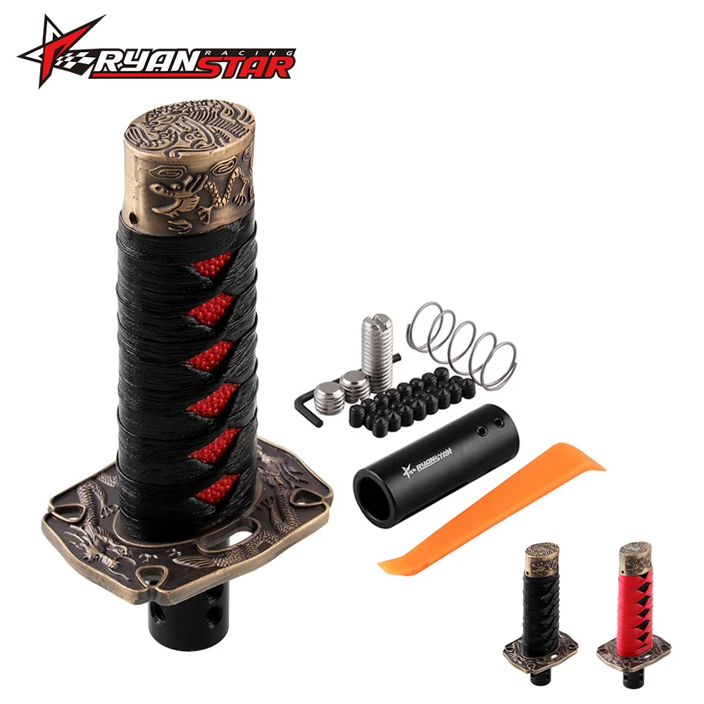 Universal Samurai Sword Gear Shift Knob Shifter 15cm Katana Metal Manual Transmission Gear Stick Lever Shift Knob Stick