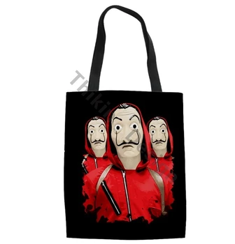 

The Paper House Season Printing Women Summer Beach Bags Ladies Large Linen Tote Bags Recycling Bags Teen Girls Cloth Bags