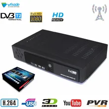 DVB-T2 USB 2,0 HD цифровой эфирный ТВ приемник DVB T2 телеприставка пропускная способность DVB-T H.264 MPEG-4/2 Стандартный ТВ-тюнер