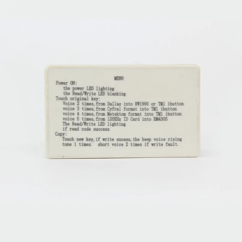 Дубликатор карт ТМ RFID портативный RW1990 TM1990 TM1990B ibutton DS 1990A I Button 125 кГц EM4305 T5577 EM4100