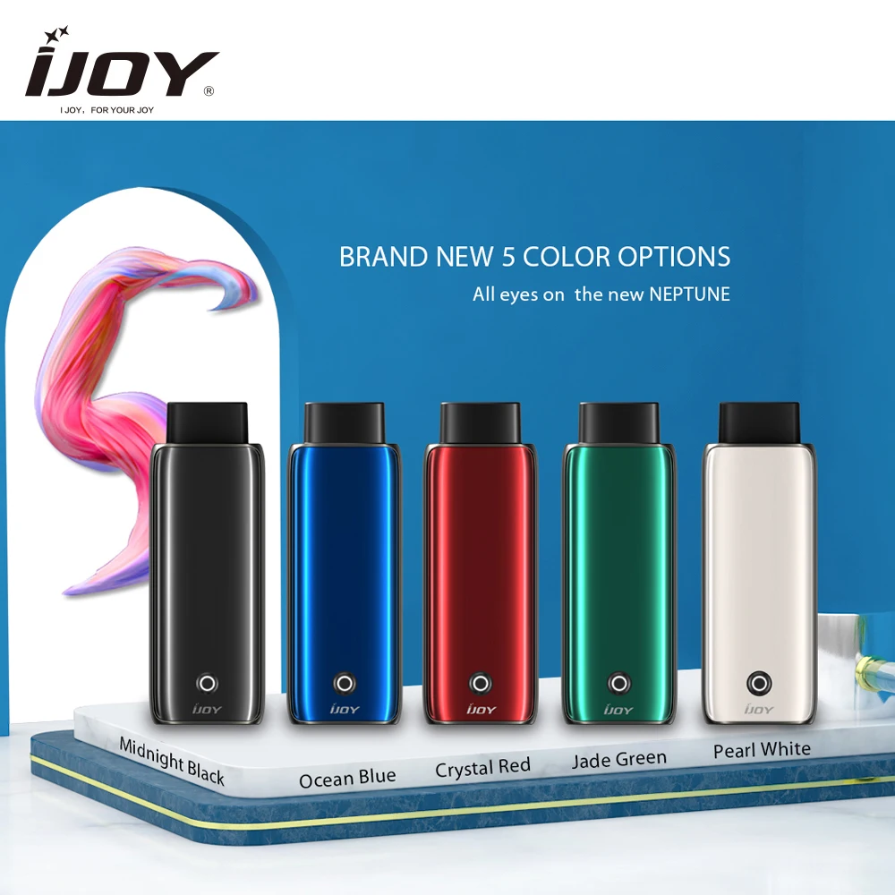 Вейп-комплект IJOY Neptune Pod с аккумулятором 650 мА/ч емкость 1 8 мл картридж 2 Ом