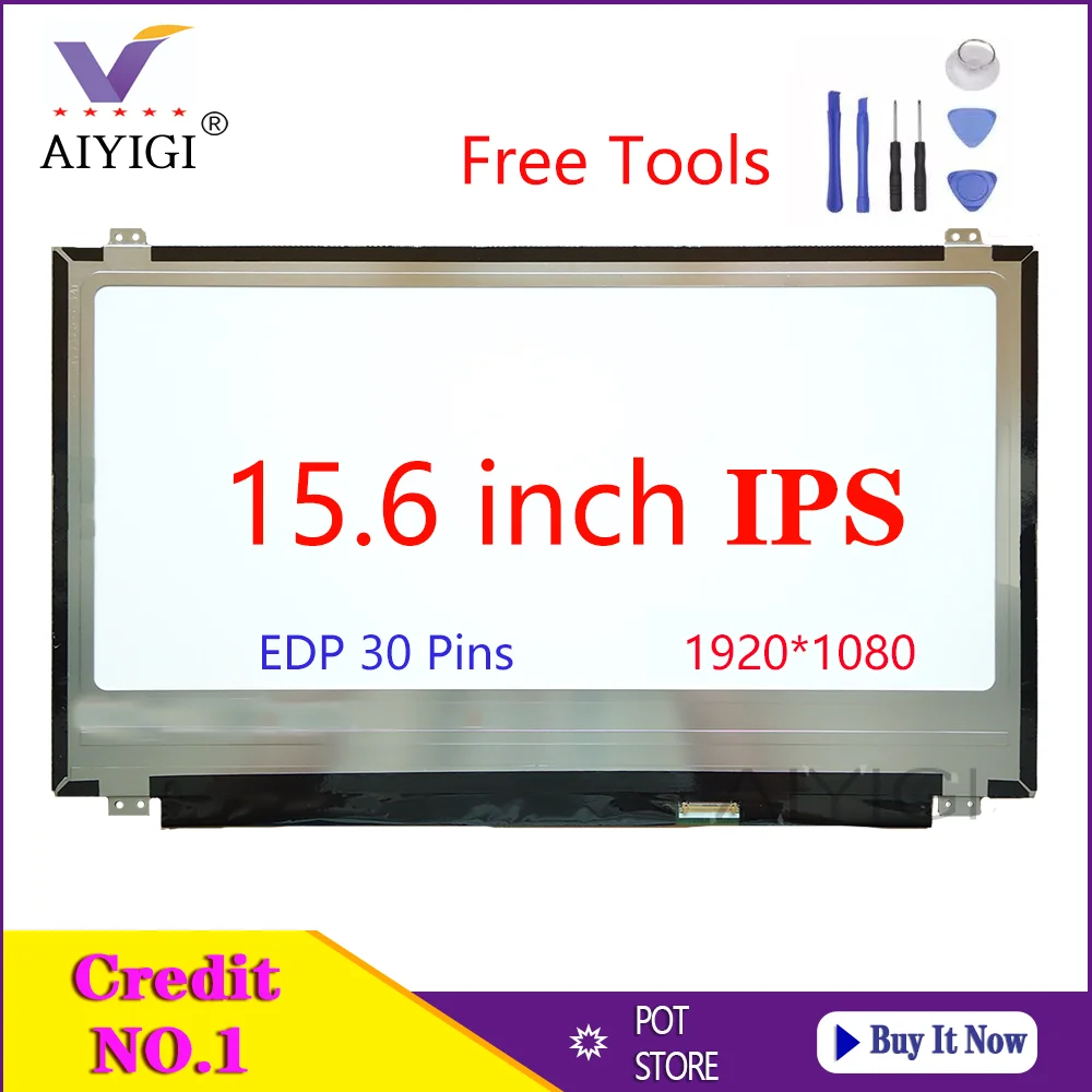 

15.6 Inch IPS Laptop LCD LED Screen B156HAN01.2 NV156FHM-N43 LP156WF6 SPB1 SPA1 Matrix Display EDP 30pins FHD 1920X1080 Panel