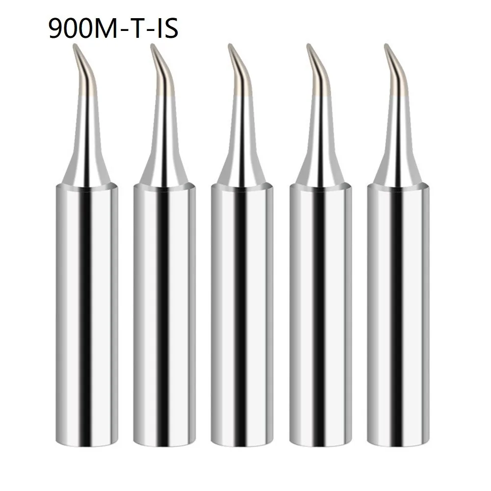 5Pcs 900M-T Copper Soldering Iron Tips IS/I/B/K/SK/2.4D/3.2D/1C/2C/3C/4C Lead-Free Welding Tips Head welding electrodes