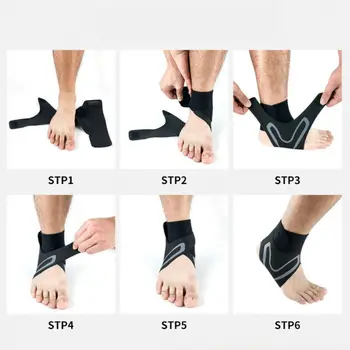

2019 New Top Fitness Ankle Brace Foot Sprain Support Bandage Achilles Strap Guard Protector Sport Socks Outdoor Men Ankle Socks