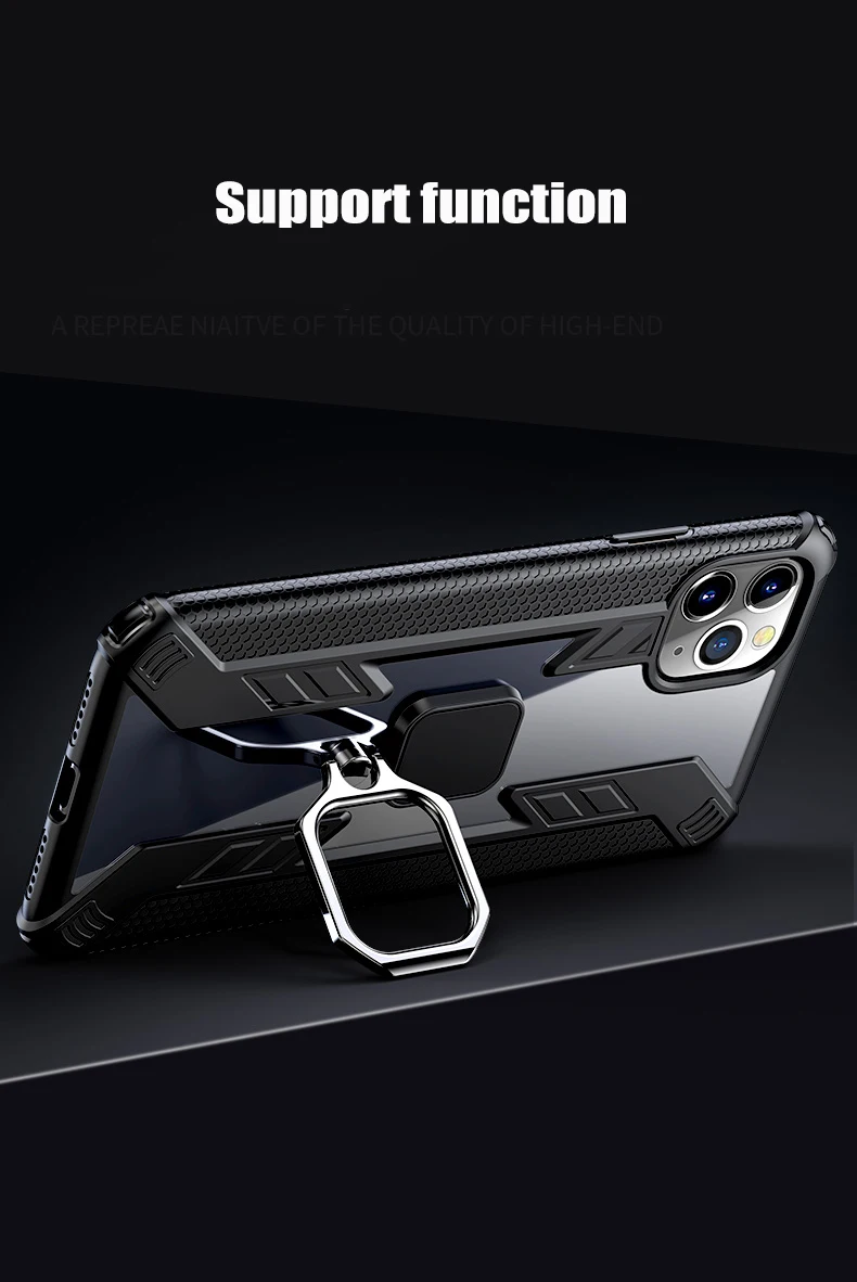 Toraise для Apple iphone 11 Pro Max чехол автомобильный Магнитный кольцевой кронштейн чехол для iphone X Xs Max XR защита, подушка безопасности мягкий чехол из ТПУ