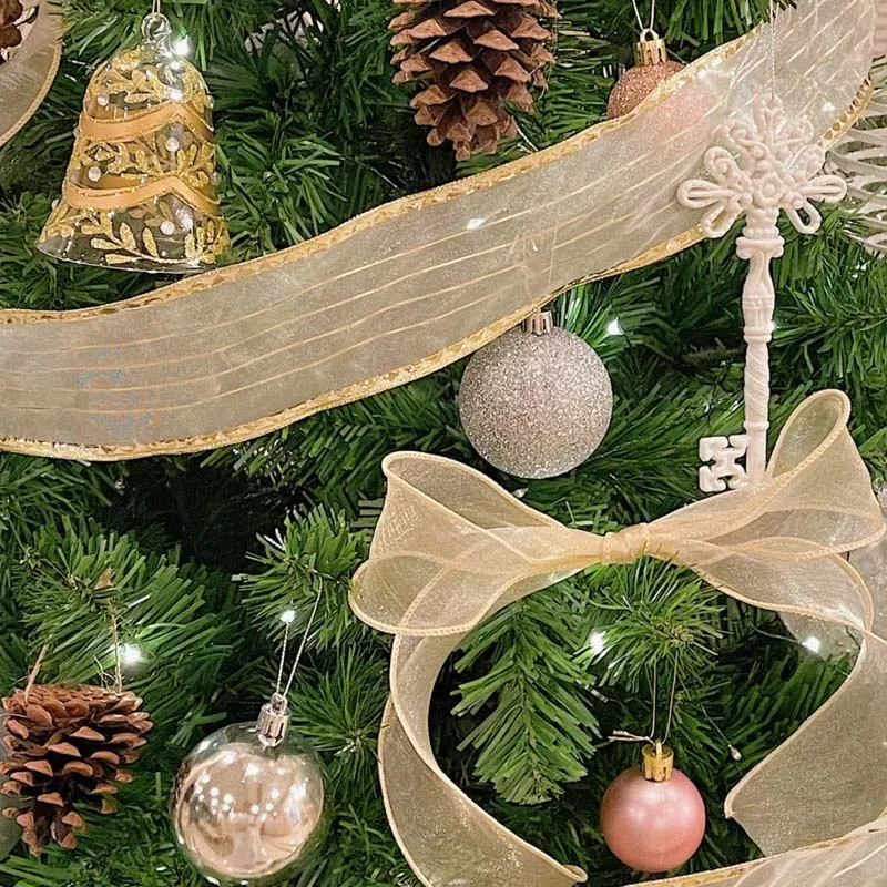 36Pcs Rose Gold Plastic Christmas Balls Ornament 4cm Hang Pendant Ball Indoor New Year Xmas Tree Decor Home Christmas Decoration