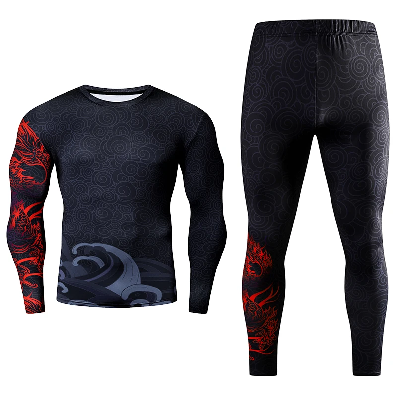 

Men Set 3D Print Chinese Style Sports Tracksuit Running Gym Clothes Exercise Jogger Workout Cosplay Plus Size Skinny Men Suits