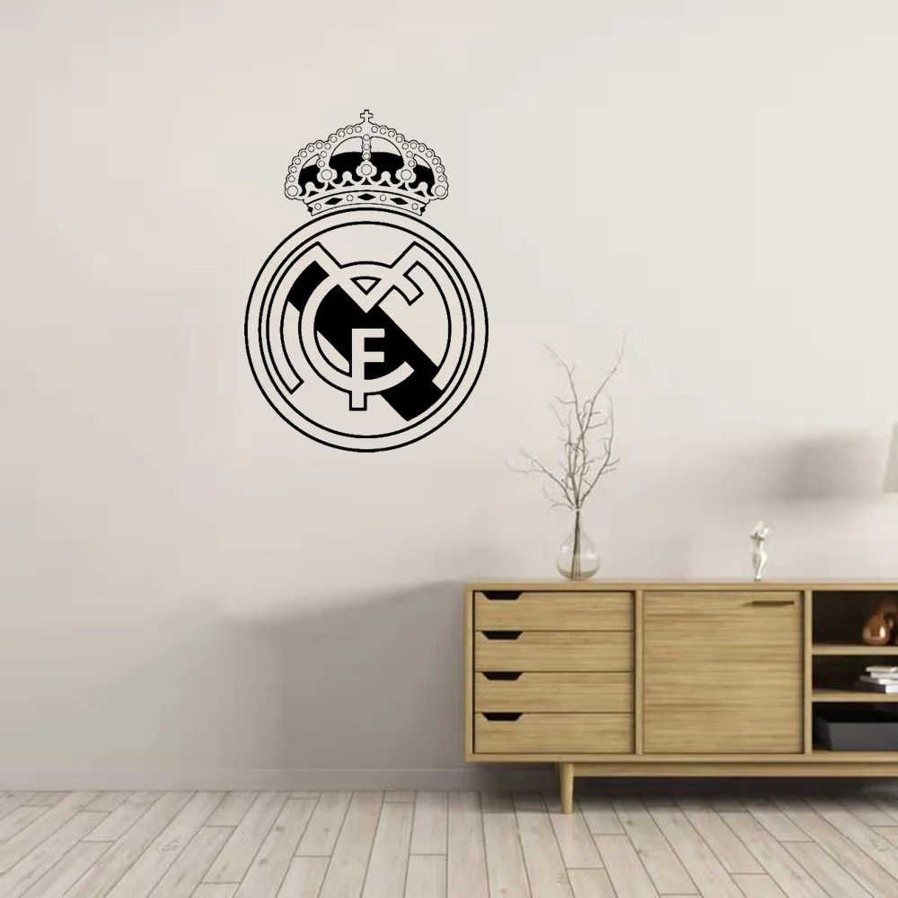 

Football Stickers Real Madrid Amsterdam FC Logo Wall Sticker Art Decal Vinyl Stickers For Office Room Decals wallpaper poster