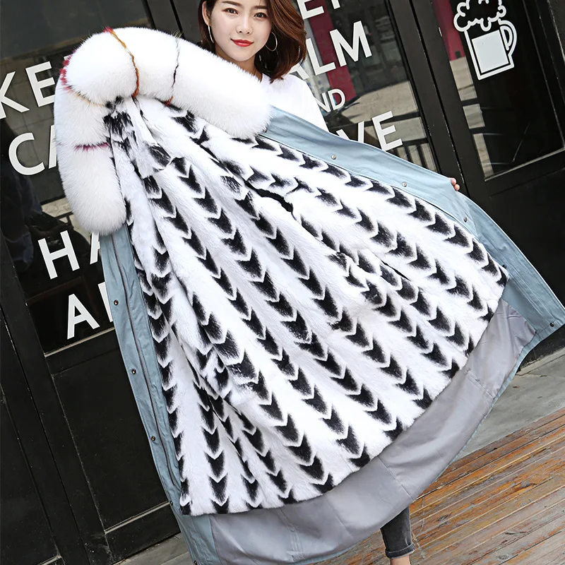 

Real Fur Coat Women Rabbit Fur Coat Women Clothes 2020 Real Fur Parka Warm Winter Coat Womens Clothing Manteau Femme YY1076