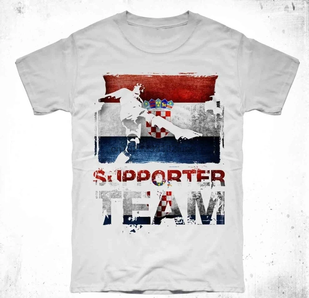 Short Sleeve Cotton Man Clothing Tops Tshirt Homme Team Croatia Mondiali Modric Shirts Online | Мужская одежда