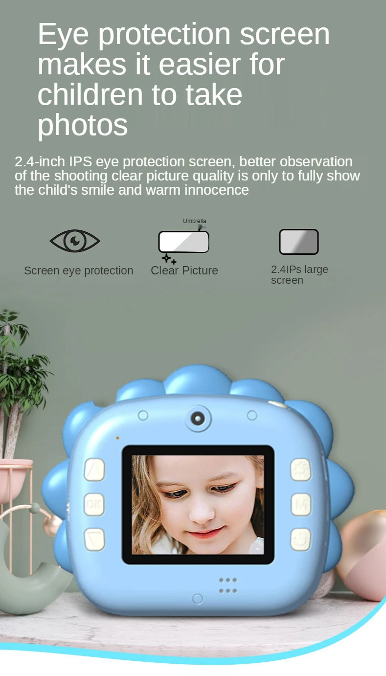 Instant Print Camera Digital Printing Camera Children's Mini Hd Camcorder Toy Christmas Gifts For Children