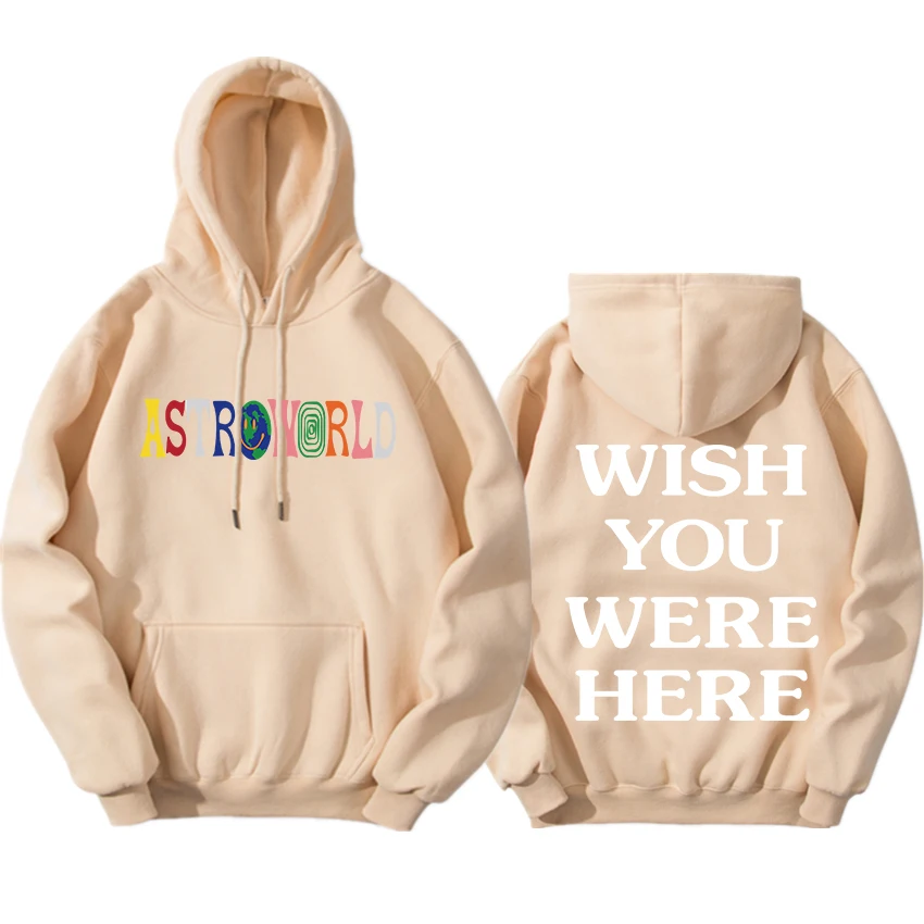 Мужская толстовка с надписью Travis Scott Astroworld модная капюшоном пуловер для мужчин и