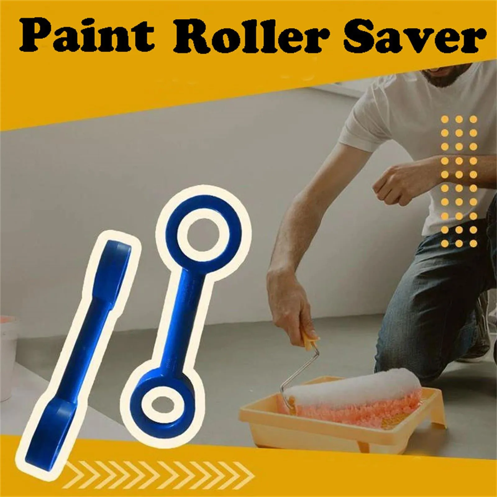 Paint Roller Sleeve Saver Cleaner Roller Cover Easy Cleaning Tool For