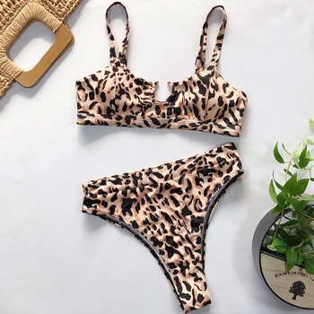 

Leopard Bikini Brazilian Swimwear Women Micro Bikini Set Push Up Swimming Womens Bathing Suits Swimsuit High Waist Bikinis 2020
