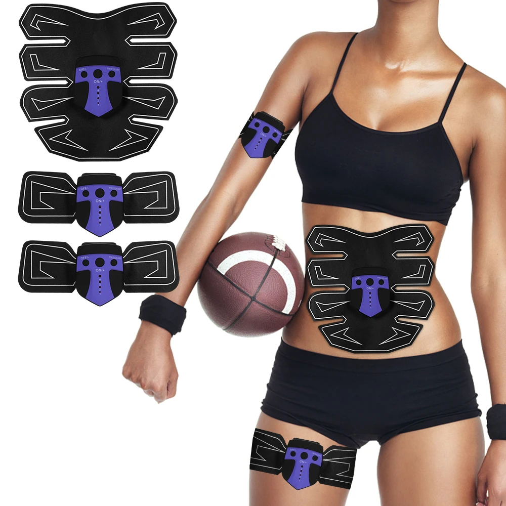 Muscle Stimulator Body Massager Slimming Abdominal Muscle Trainer Belt Smart Body Building Fitness ABS Arm Leg EMS Stimulation