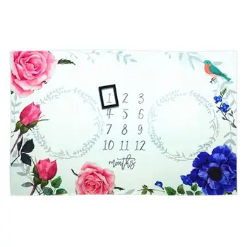 

Twins Baby Creative Photo Background Cloth Newborn Milestone Photography Props Decorative Blanket R7RB